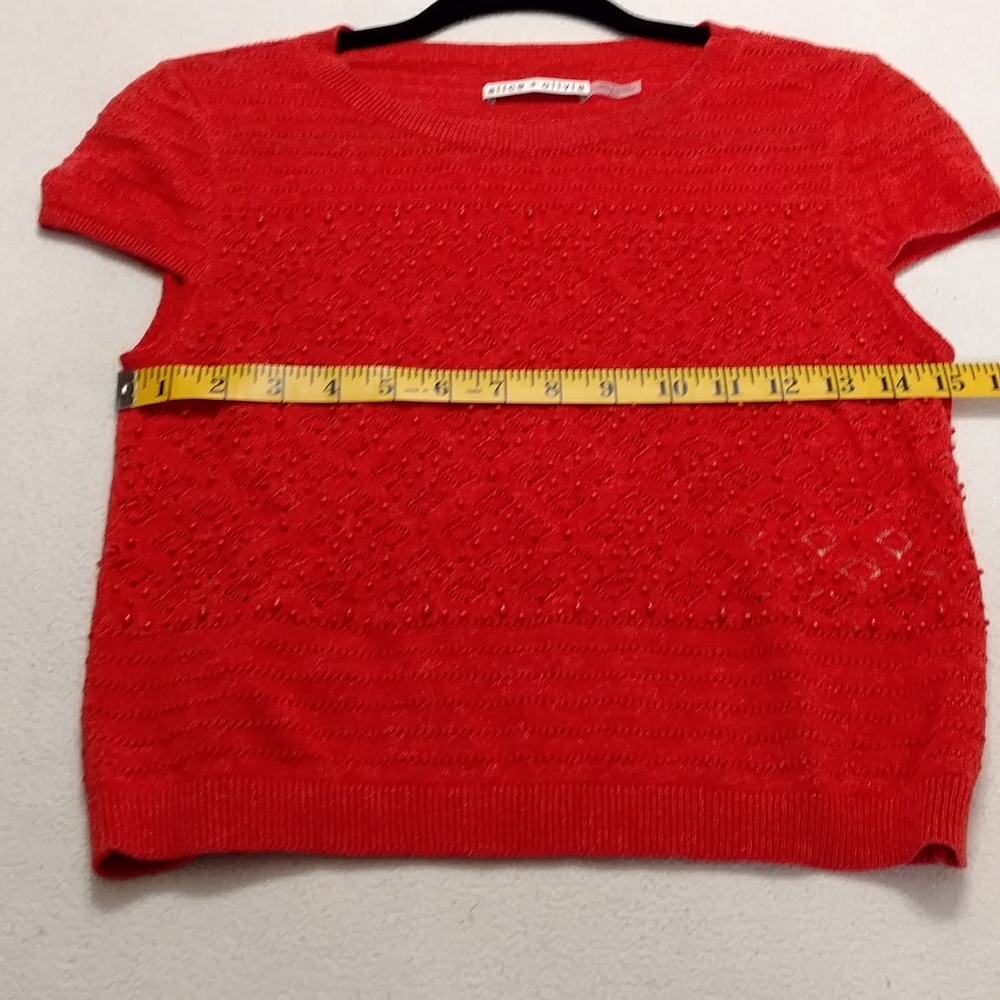 Alice & Olivia Short Sleeve Sweater - Picture 6 of 7